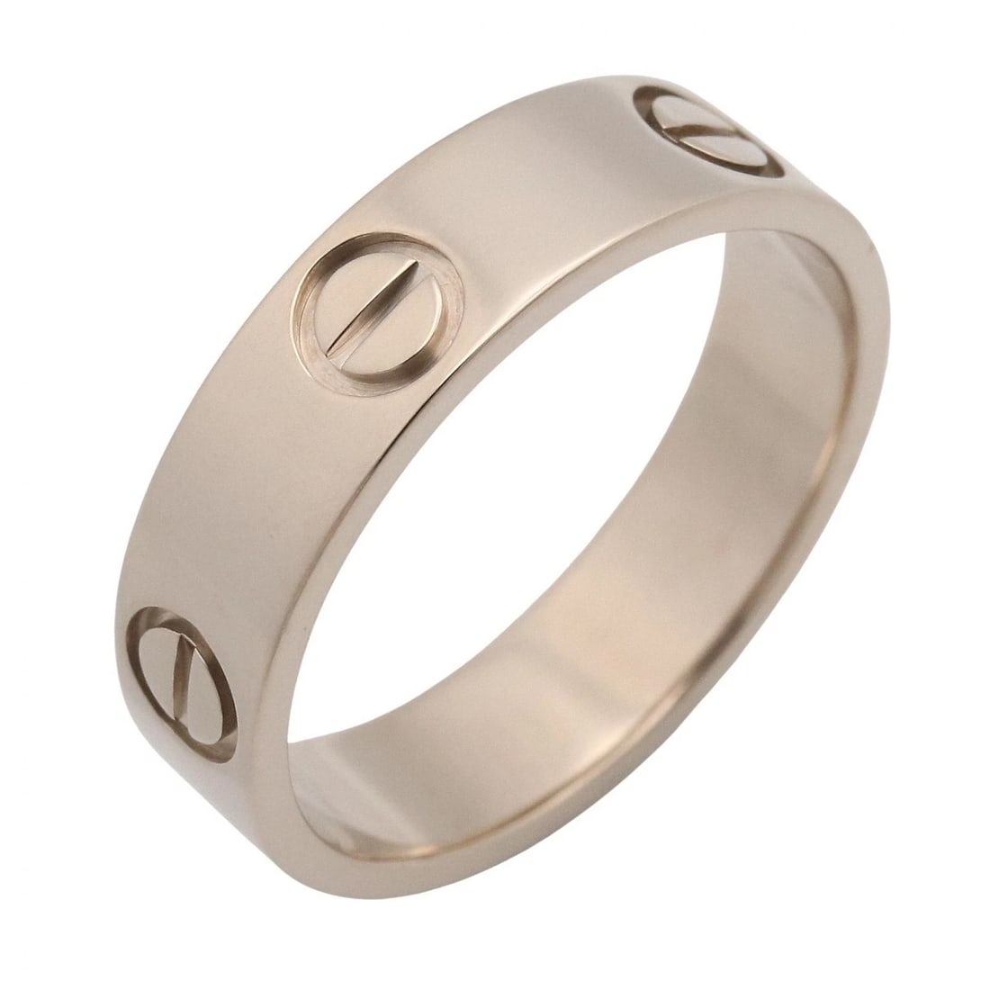 CARTIER LOVE RING 18KWG WHITE GOLD: CARTIER Love Ring 18KWG White Gold Brand: CARTIER Type/Style: Ring Material: K18WG?White Gold?, Color: Silver Size: US size 7.5 Accessories: None Accessories Notice: When purchasing pre-ow