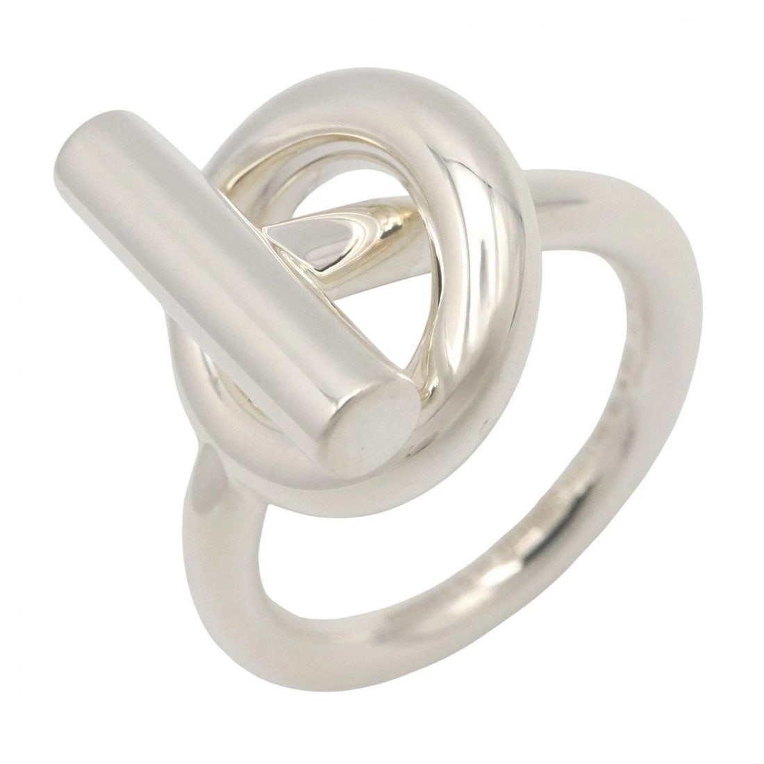 HERMES ECHAPPE PM RING SILVER925: HERMES Echappe PM Ring Silver925 Brand: HERMES Type/Style: Ring Material: Silver925, Color: Silver Size: US size 6 Accessories: None Accessories Notice: When purchasing pre-owned goods, pl