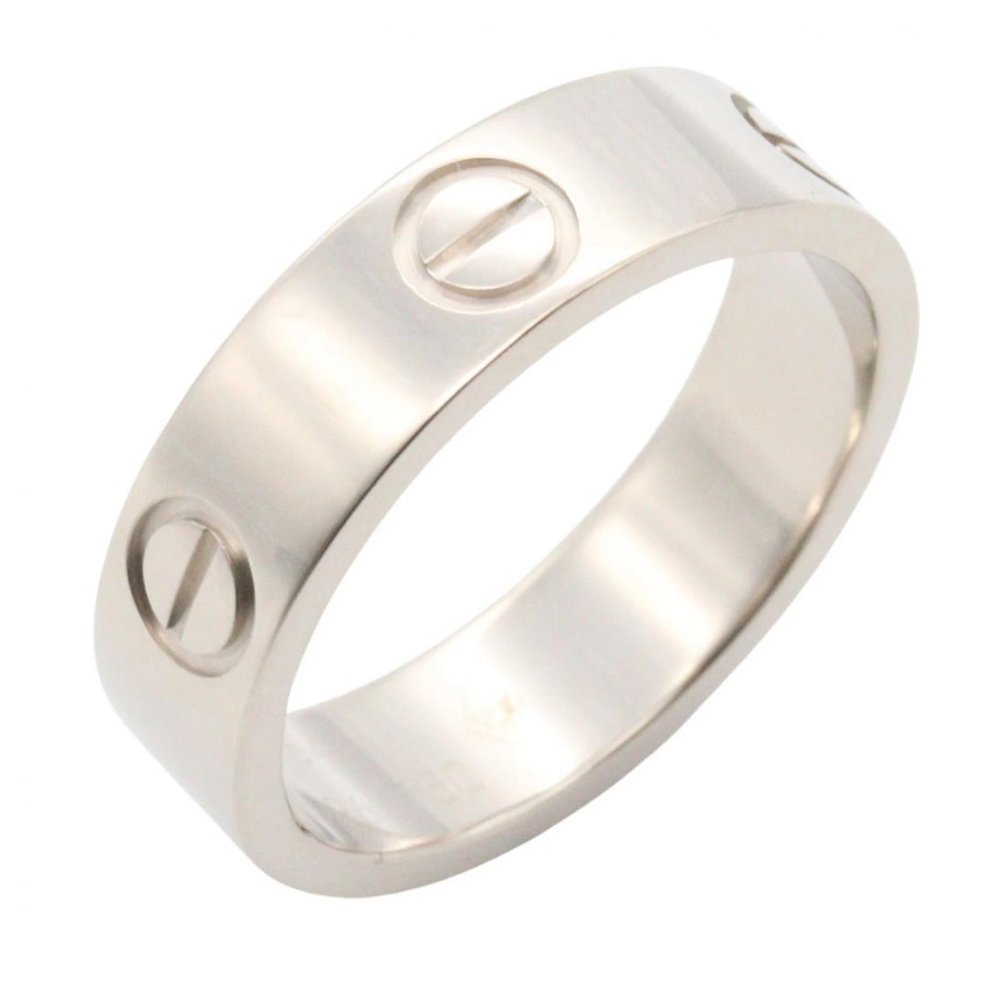 CARTIER LOVE RING 18KWG WHITE GOLD: CARTIER Love Ring 18KWG White Gold Brand: CARTIER Type/Style: Ring Material: K18WG?White Gold?, Color: Silver Size: US size 6.75 Accessories: None Accessories Notice: When purchasing pre-o