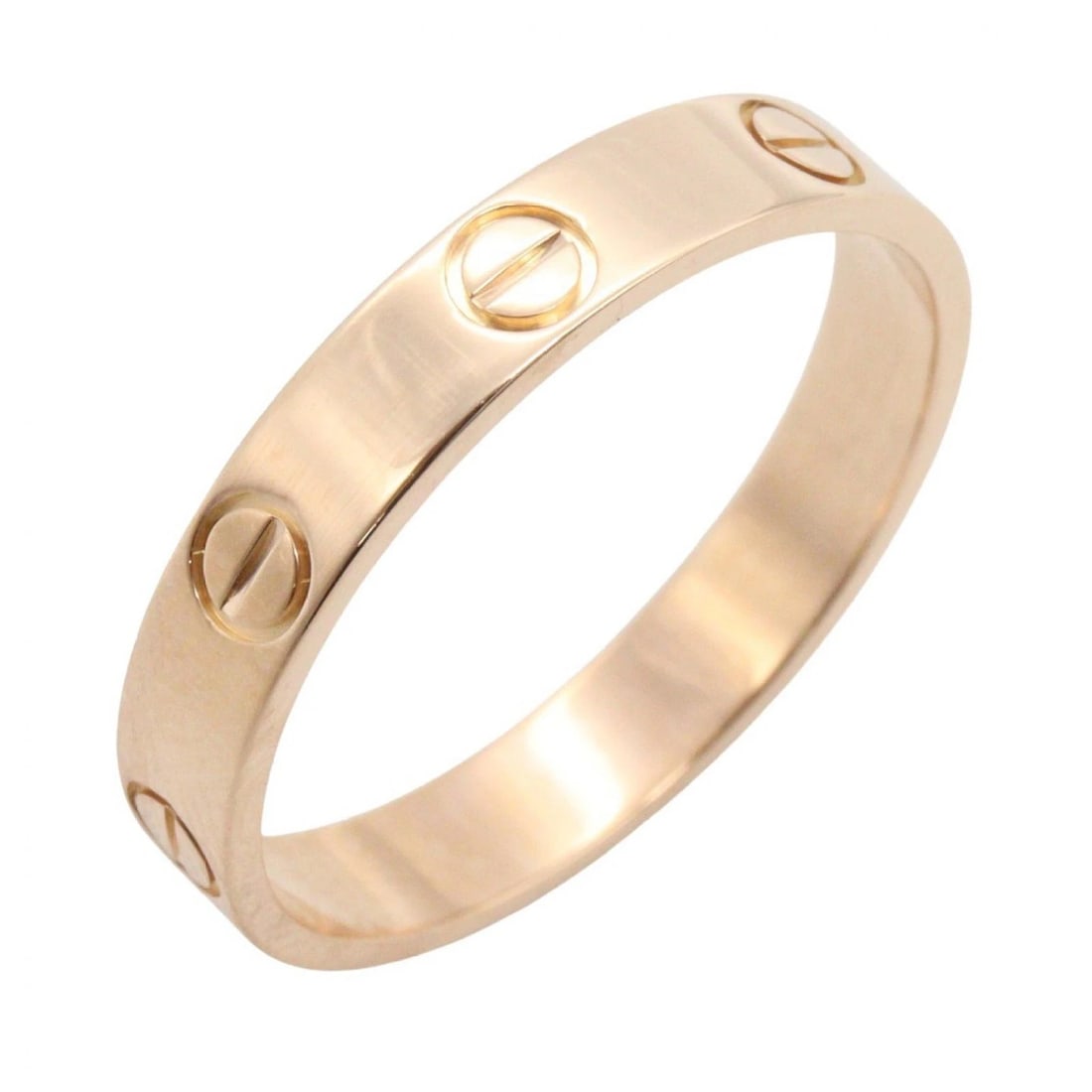 CARTIER MINI LOVE RING 18KPG PINK ROSE GOLD: CARTIER Mini Love Ring 18KPG Pink Rose Gold Brand: CARTIER Type/Style: Ring Material: K18PG?Rose Gold?, Color: Gold Size: US size 7.75 Accessories: None Accessories Notice: When purchasing