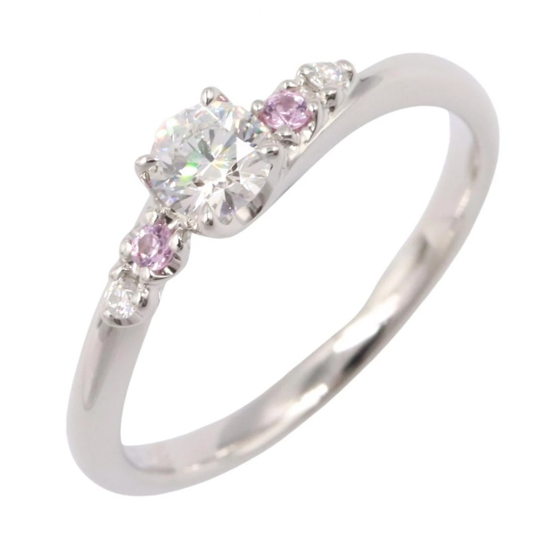 JEWELRY DIAMOND RING PT950 PLATINUM: JEWELRY Diamond Ring Pt950 Platinum Brand: JEWELRY Type/Style: Ring Material: Pt950 Platinum, Color: Silver Size: US size 5 Accessories: None Accessories Notice: When purchasing pre-owned goods,