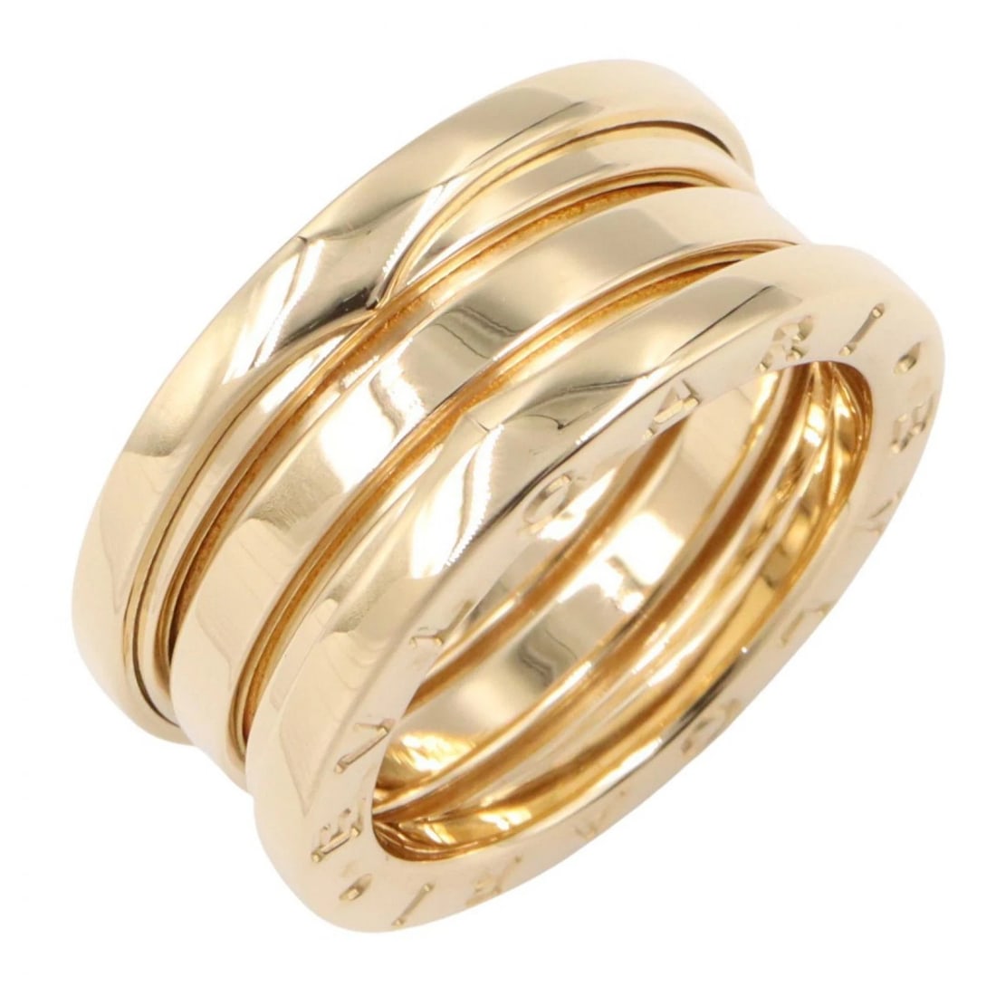 BVLGARI B-ZERO1 3 BANDS RING 18KYG YELLOW GOLD: BVLGARI B-zero1 3 Bands Ring 18KYG Yellow Gold Brand: BVLGARI Type/Style: Ring Material: K18 (Yellow Gold), Color: Gold Size: US size 5 Accessories: None Accessories Notice: When purchasing pre-owned
