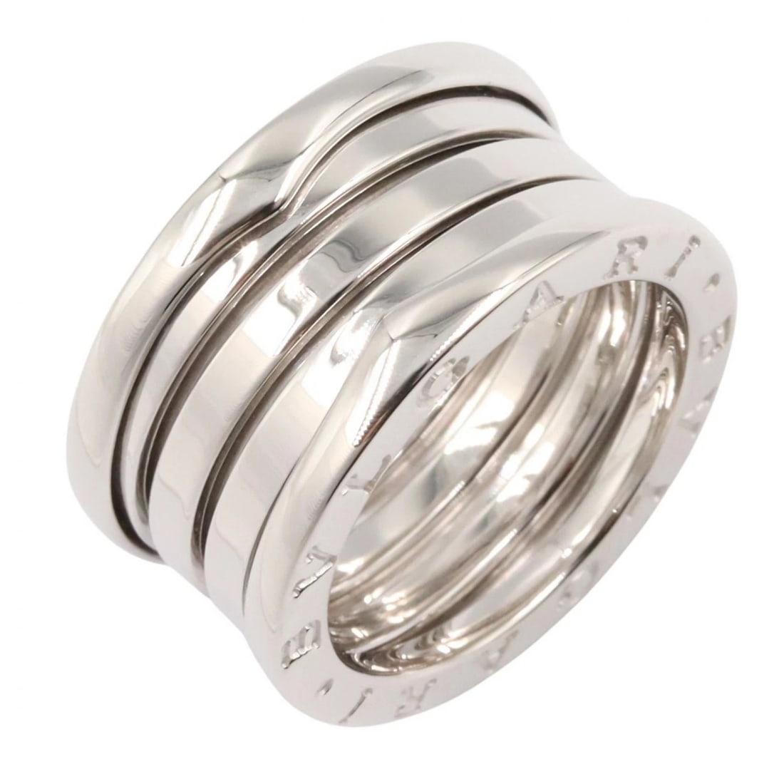 BVLGARI B.ZERO1 5 BANDS RING 18KWG: BVLGARI B.zero1 5 Bands Ring 18KWG Brand: BVLGARI Type/Style: Ring Material: K18WG?White Gold?, Color: Silver Size: US size 5.75 Accessories: None Accessories Notice: When purchasing pre-owned goods,