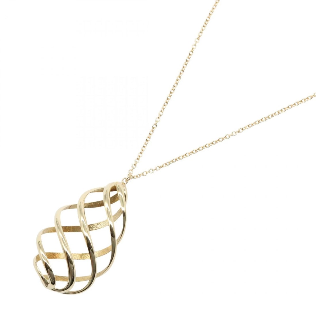 TIFFANY?CO LUCE NECKLACE PENDANT: TIFFANY?CO Luce Necklace Pendant Brand: TIFFANY?CO Type/Style: Necklace Material: K18 (Yellow Gold), Color: Gold Size: Size Neck rotation?61cm(24.0") Motif W?21mm x H?45mm(0.8" x 1.8") Accessories: