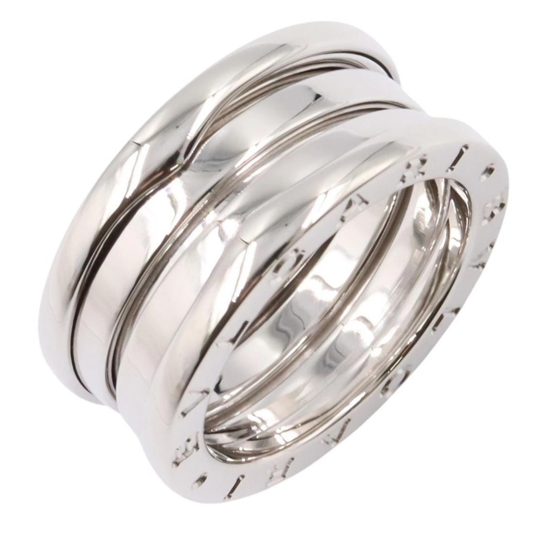 BVLGARI B-ZERO1 RING 3 BANDS 18KWG WHITE GOLD: BVLGARI B-zero1 Ring 3 bands 18KWG White Gold Brand: BVLGARI Type/Style: Ring Material: K18WG?White Gold?, Color: Silver Size: US size 5.5 Accessories: None Accessories Notice: When purchasing