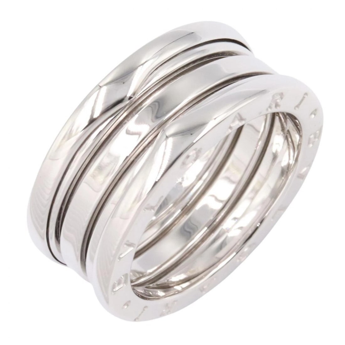 BVLGARI B-ZERO1 RING 3 BANDS 18KWG WHITE GOLD: BVLGARI B-zero1 Ring 3 bands 18KWG White Gold Brand: BVLGARI Type/Style: Ring Material: K18WG?White Gold?, Color: Silver Size: US size 6.5 Accessories: None Accessories Notice: When purchasing