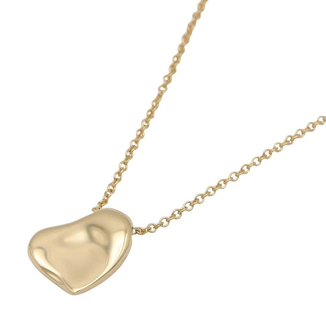 TIFFANY?CO FULL HEART NECKLACE PENDANT: TIFFANY?CO Full Heart Necklace Pendant Brand: TIFFANY?CO Type/Style: Necklace Material: K18 (Yellow Gold), Color: Gold Size: Size Neck rotation?40.5cm(15.9") Motif W?11.8mm x H?9.1mm(0.5" x 0.4")