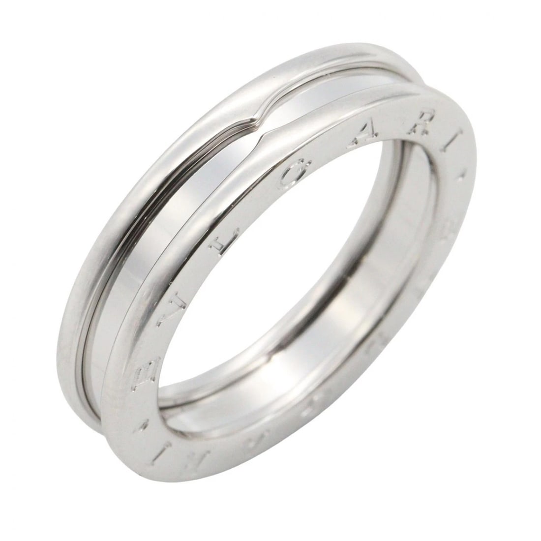 BVLGARI B-ZERO1 1 BAND RING 18KWG WHITE GOLD: BVLGARI B-zero1 1 band Ring 18KWG White Gold Brand: BVLGARI Type/Style: Ring Material: K18WG?White Gold?, Color: Silver Size: US 8.75 Accessories: None Accessories Notice: When purchasing pre-owned