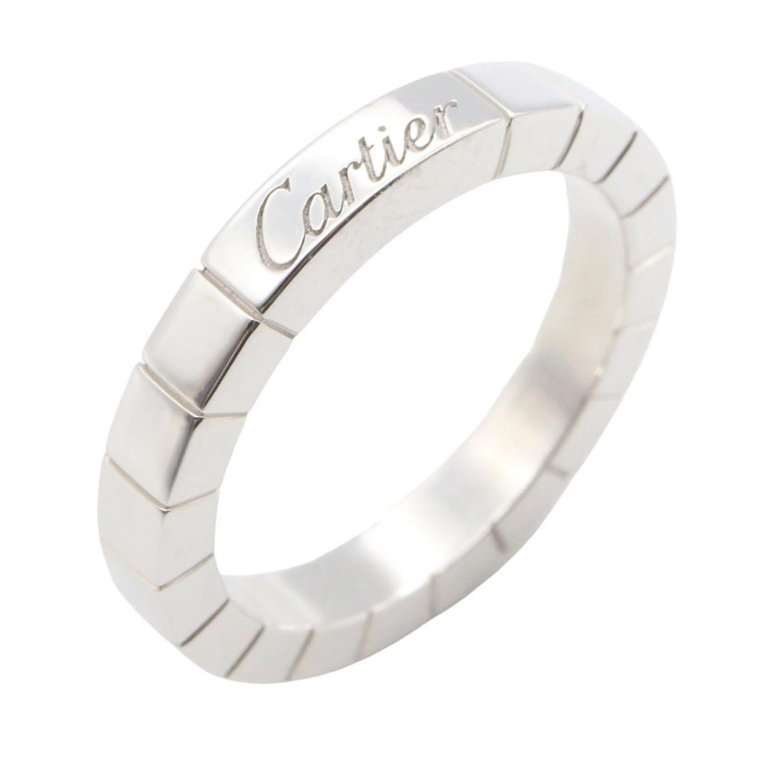 CARTIER LANIERES RING 18KWG WHITE GOLD: CARTIER Lanieres Ring 18KWG White Gold Brand: CARTIER Type/Style: Ring Material: K18WG?White Gold?, Color: Silver Size: US size 5 Accessories: None Accessories Notice: When purchasing pre-owned