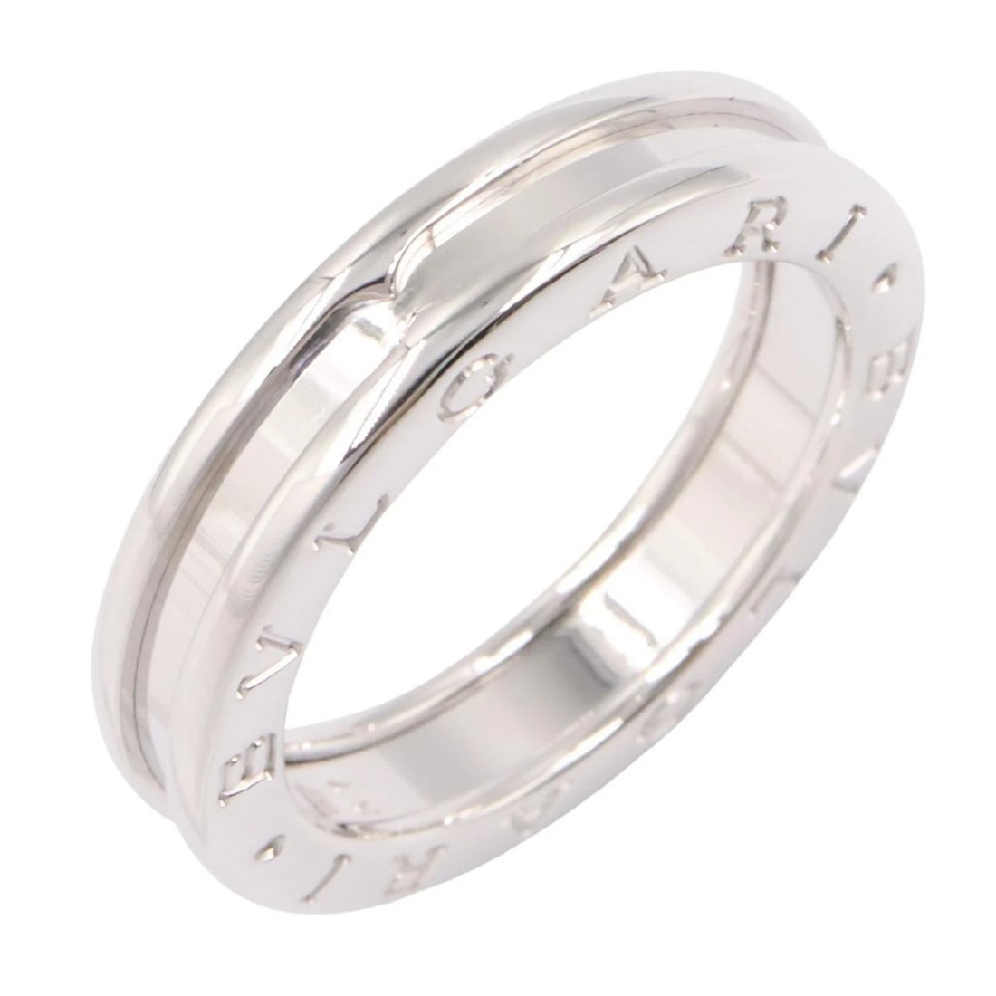 BVLGARI B-ZERO1 RING 1 BAND 18KWG: BVLGARI B-zero1 Ring 1 band 18KWG Brand: BVLGARI Type/Style: Ring Material: K18WG?White Gold?, Color: Silver Size: Us size 8 Accessories: None Accessories Notice: When purchasing pre-owned goods,