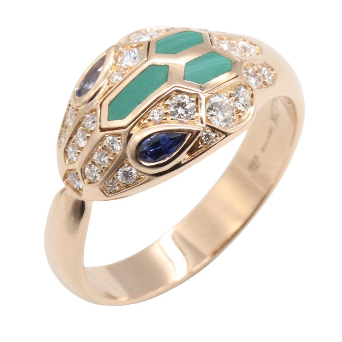 BVLGARI SERPENTI RING 18KPG: BVLGARI Serpenti Ring 18KPG Brand: BVLGARI Type/Style: Ring Material: K18PG?Rose Gold?, Color: Gold Size: US size 9 Accessories: None Accessories Notice: When purchasing pre-owned goods, p