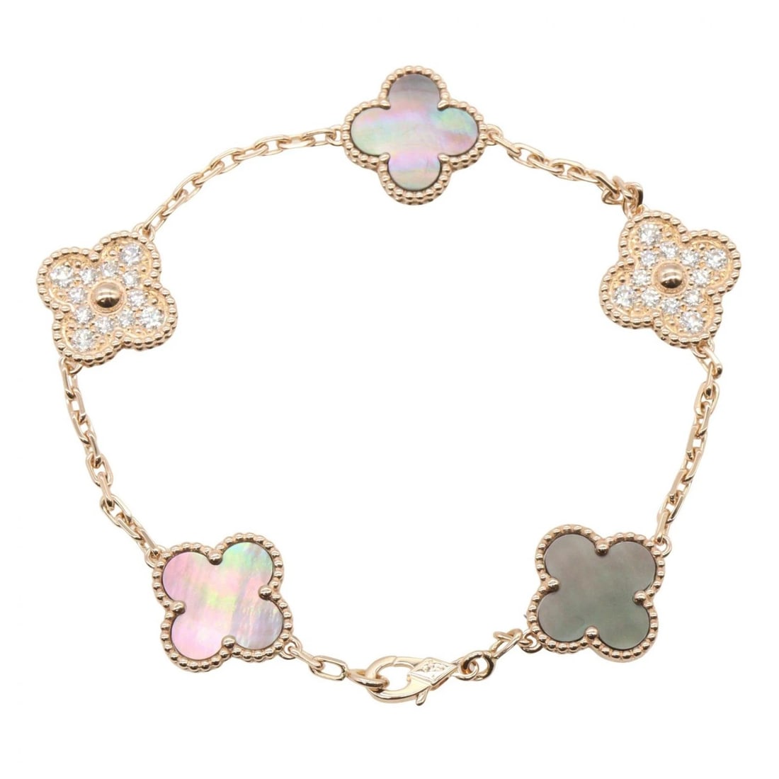 VAN CLEEF & ARPELS ALHAMBRA GRES DIAMOND BRACELET - 2