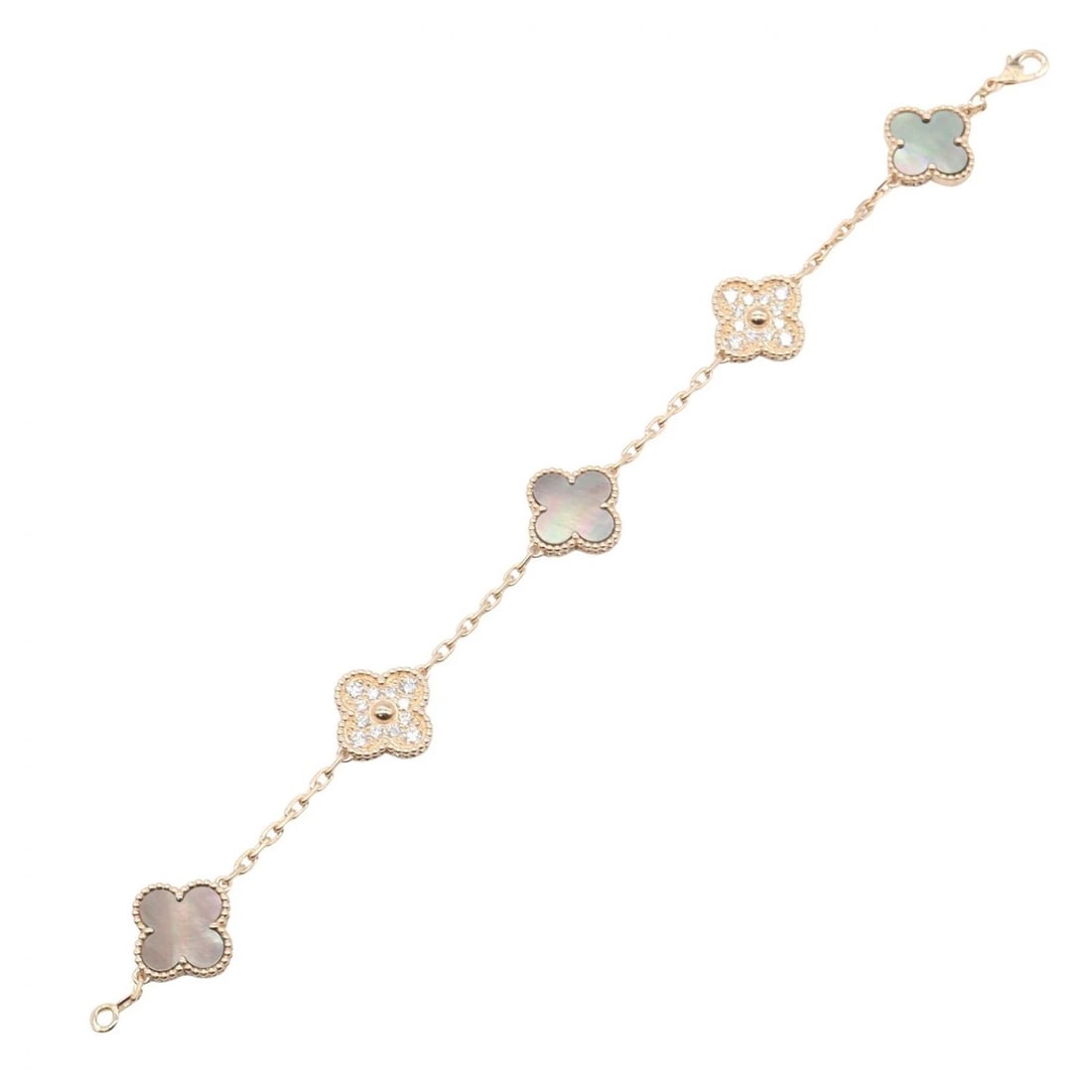 VAN CLEEF & ARPELS ALHAMBRA GRES DIAMOND BRACELET - 3