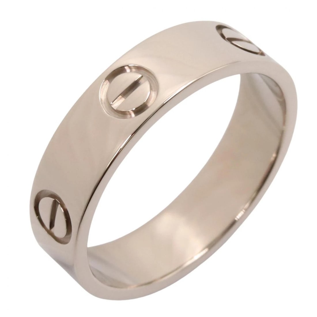 CARTIER LOVE RING 18KWG WHITE GOLD: CARTIER Love Ring 18KWG White Gold Brand: CARTIER Type/Style: Ring Material: K18WG?White Gold?, Color: Silver Size: US size 7.75 Accessories: None Accessories Notice: When purchasing pre-owned goods,