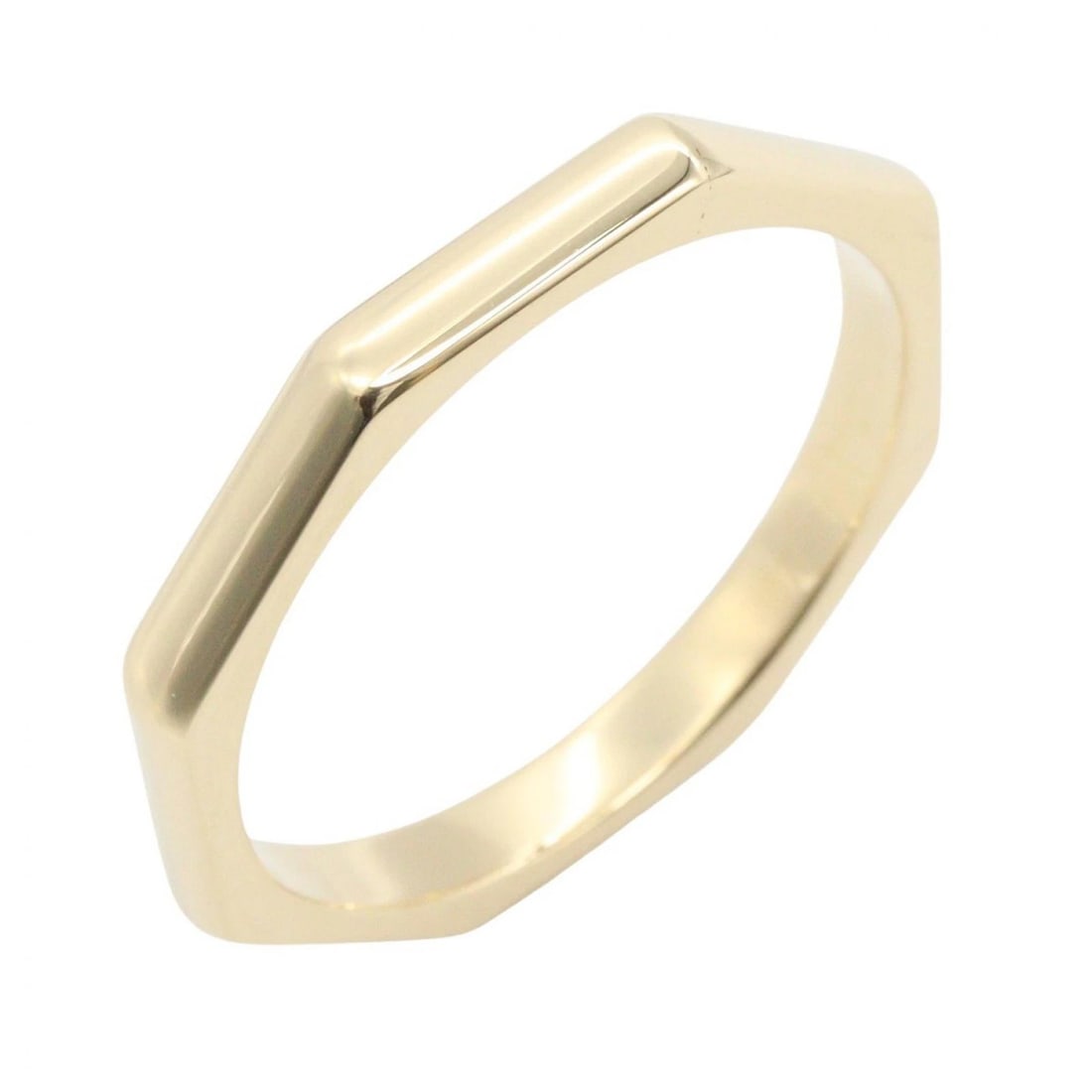 BVLGARI OCTAGONAL RING 18KYG YELLOW GOLD: BVLGARI Octagonal Ring 18KYG Yellow Gold Brand: BVLGARI Type/Style: Ring Material: K18 (Yellow Gold), Color: Gold Size: US size 7.75 Accessories: None Accessories Notice: When purchasing pre-owned