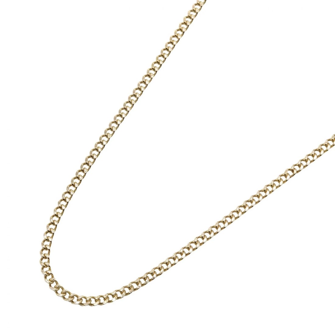 JEWELRY SINGLE 2 SIDE CURB LINK CHAIN NECKLACE: JEWELRY Single 2 side Curb link chain Necklace Brand: JEWELRY Type/Style: Necklace Material: K18 (Yellow Gold), Color: Gold Size: Size Neck rotation?78cm(30.7") Accessories: None Accessories Notice: