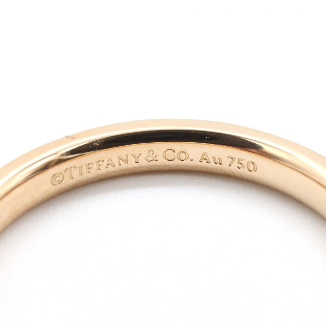TIFFANY?CO FLAT BAND RING 18KPG - 4