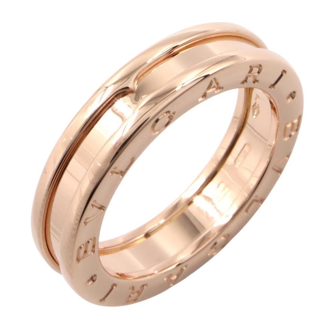 BVLGARI B.ZERO1 1 BAND RING: BVLGARI B.zero1 1 Band Ring Brand: BVLGARI Type/Style: Ring Material: K18PG?Rose Gold?, Color: Gold Size: US size 6.75 Accessories: None Accessories Notice: When purchasing pre-owned goods, please
