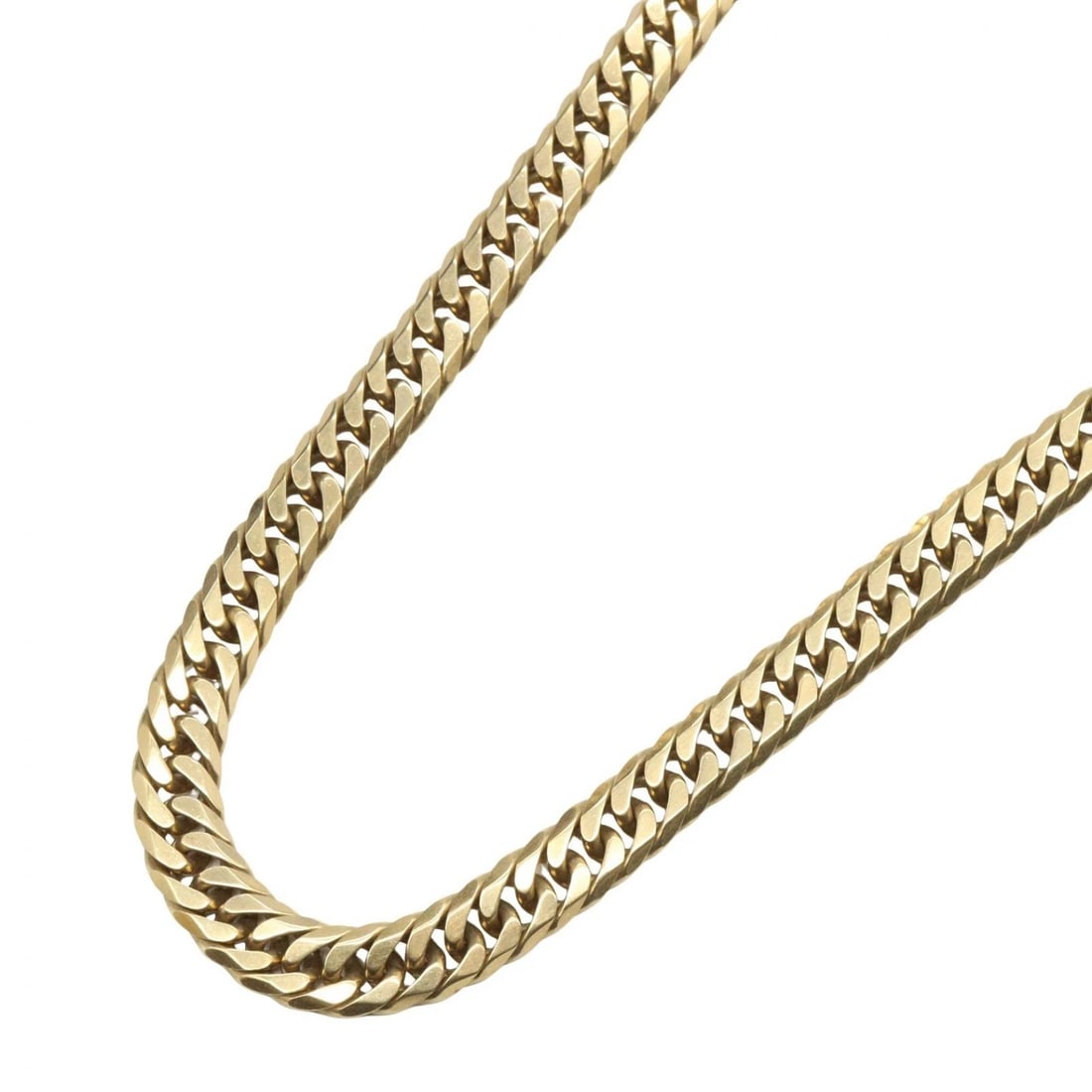 JEWELRY DOUBLE 6 SIDE CURB LINK CHAIN NECKLACE: JEWELRY Double 6 side Curb link chain Necklace Brand: JEWELRY Type/Style: Necklace Material: K18 (Yellow Gold), Color: Gold Size: Size Neck rotation?51cm(20.1") Accessories: None Accessories Notice: