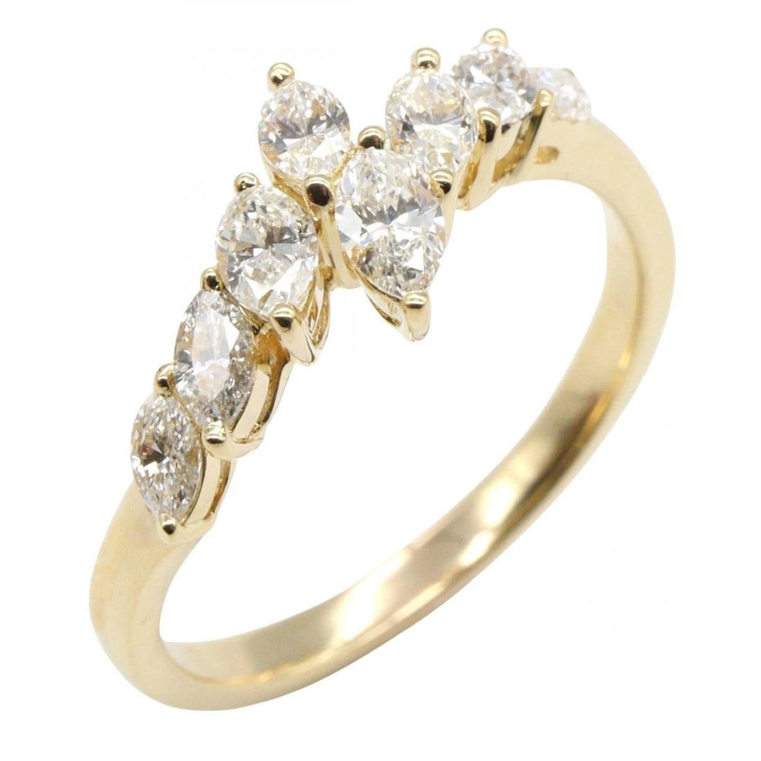 JEWELRY DIAMOND RING 18KYG YELLOW GOLD: JEWELRY Diamond Ring 18KYG Yellow Gold Brand: JEWELRY Type/Style: Ring Material: K18 (Yellow Gold), Color: Gold Size: US Size 6.5 Accessories: None Accessories Notice: When purchasing pre-owned