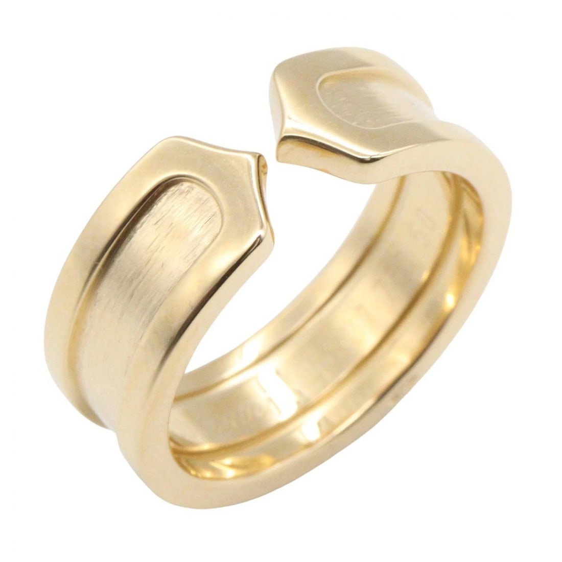 CARTIER C2 RING 18KYG YELLOW GOLD: CARTIER C2 Ring 18KYG Yellow Gold Brand: CARTIER Type/Style: Ring Material: K18 (Yellow Gold), Color: Gold Size: US size 5 Accessories: None Accessories Notice: When purchasing pre-owned goods,