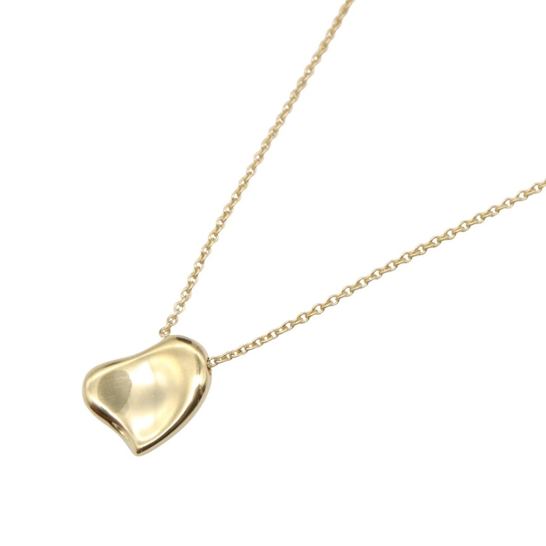 TIFFANY?CO FULL HEART NECKLACE PENDANT: TIFFANY?CO Full Heart Necklace Pendant Brand: TIFFANY?CO Type/Style: Necklace Material: K18 (Yellow Gold), Color: Gold Size: Size Neck rotation?40.5cm(15.9") Motif W?10mm x H?11mm(0.4" x 0.4")