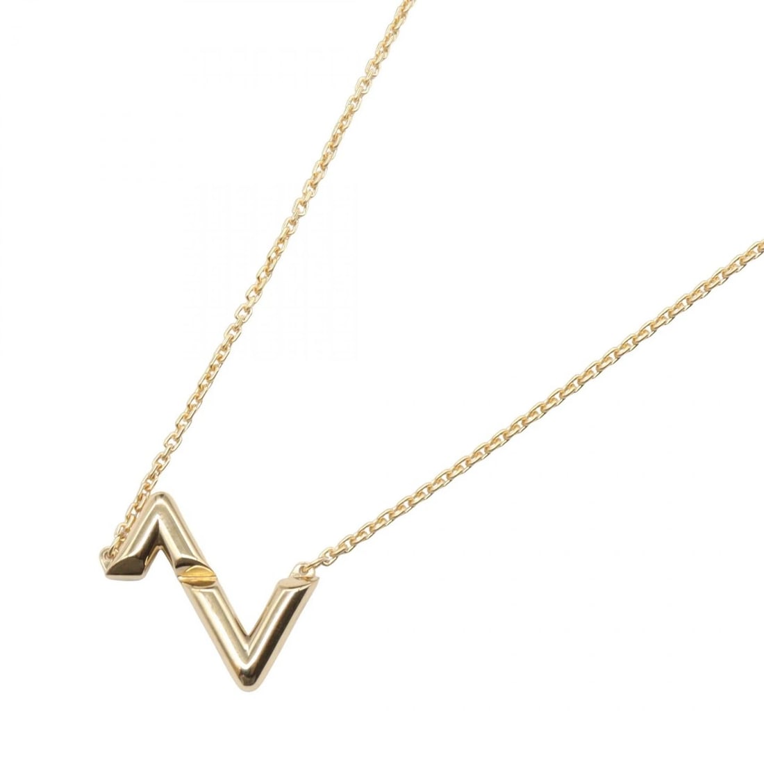 LOUIS VUITTON UPSIDE DOWN NECKLACE: LOUIS VUITTON Upside Down Necklace Brand: LOUIS VUITTON Type/Style: Necklace Material: K18 (Yellow Gold), Color: Gold Size: Size Neck rotation?42/45cm(16.5") Motif W?15mm x H?10mm(0.6" x 0.4")