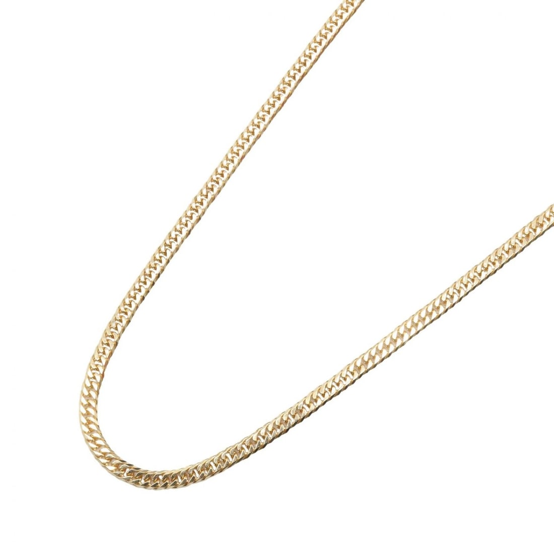 JEWELRY DOUBLE 6 SIDE CURB LINK CHAIN NECKLACE: JEWELRY Double 6 side Curb link chain Necklace Brand: JEWELRY Type/Style: Necklace Material: K18 (Yellow Gold), Color: Gold Size: Size Neck rotation?40cm(15.7") Accessories: None Accessories Notice: