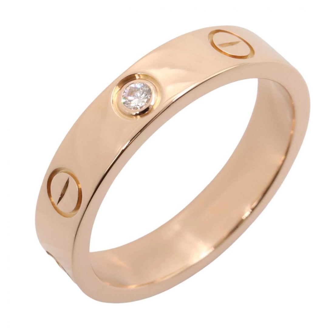 CARTIER MINI LOVE RING 1P DIAMOND (1 of 2)