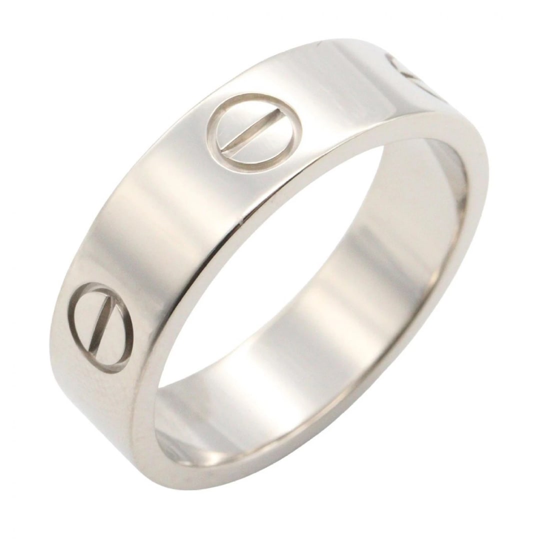 CARTIER LOVE RING 18KWG WHITE GOLD: CARTIER Love Ring 18KWG White Gold Brand: CARTIER Type/Style: Ring Material: K18WG?White Gold?, Color: Silver Size: US size 7.75 Accessories: None Accessories Notice: When purchasing pre-owned goods,