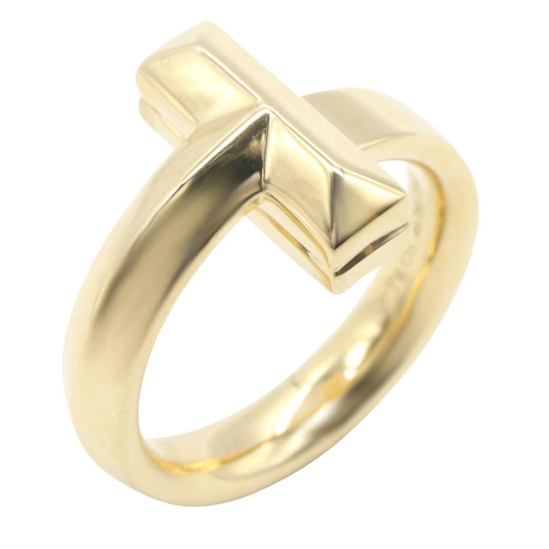 TIFFANY?CO T-ONE RING 18KYG: TIFFANY?CO T-one Ring 18KYG Brand: TIFFANY?CO Type/Style: Ring Material: K18 (Yellow Gold), Color: Gold Size: US size 6 Accessories: None Accessories Notice: When purchasing pre-owned goods, please