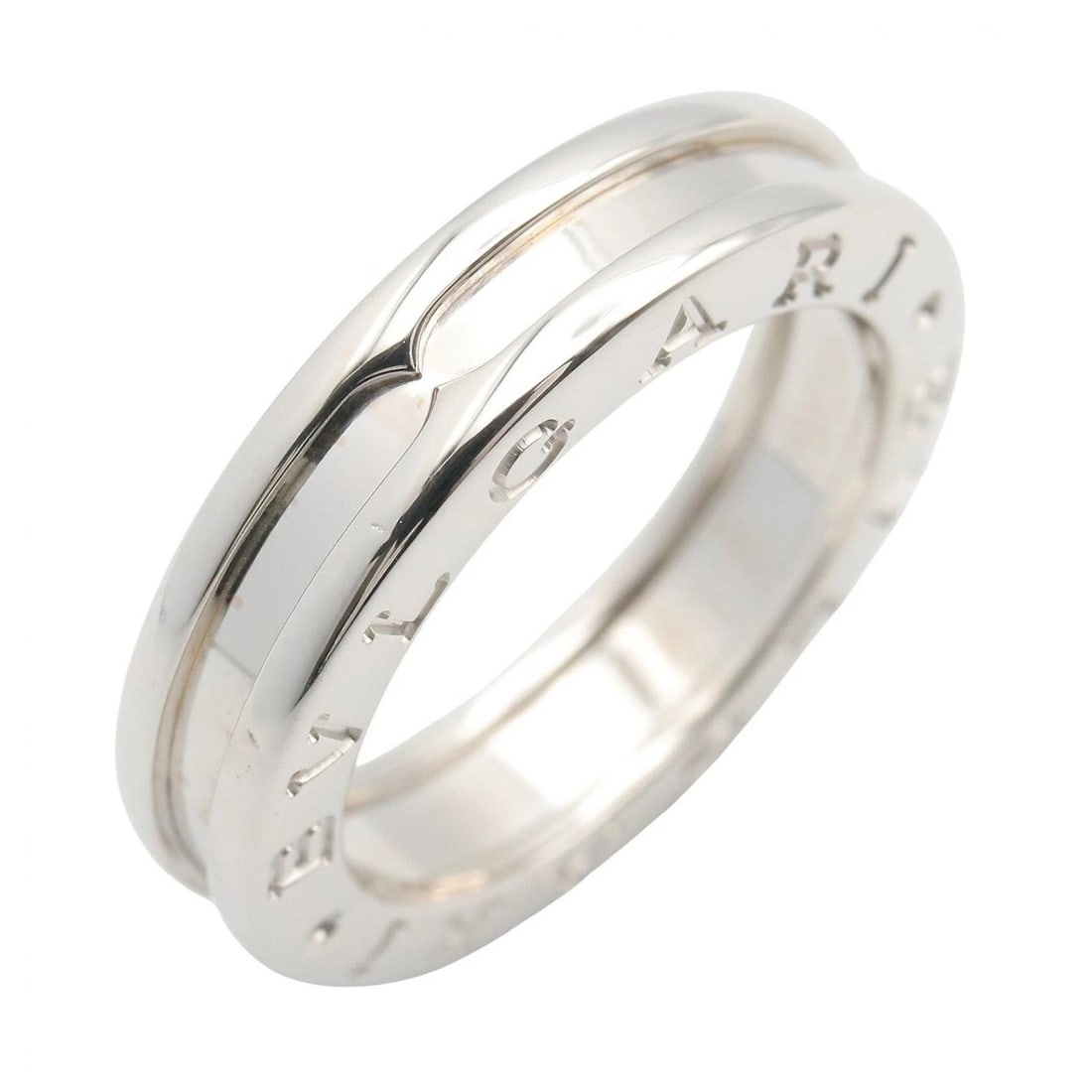BVLGARI B-ZERO1 1 BAND RING 18KWG: BVLGARI B-zero1 1 Band Ring 18KWG Brand: BVLGARI Type/Style: Ring Material: K18WG?White Gold?, Color: Silver Size: US Size 5.5 Accessories: None Accessories Notice: When purchasing pre-owned goods,