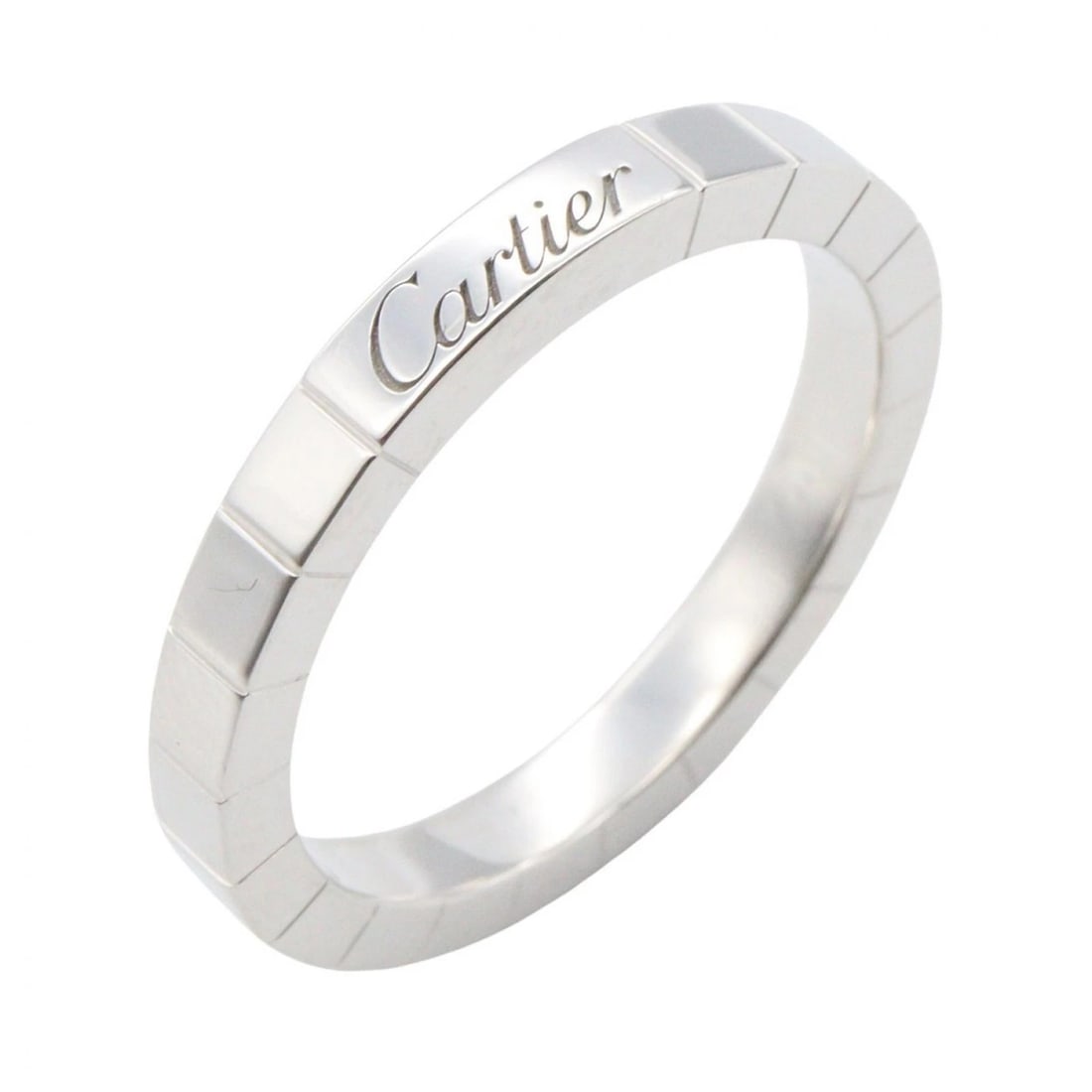 CARTIER LANIERE RING 18KWG WHITE GOLD: CARTIER Laniere Ring 18KWG White Gold Brand: CARTIER Type/Style: Ring Material: K18WG White Gold , Color: Silver Size: US size 8 Accessories: None Accessories Notice: When purchasing pre-owned goods,