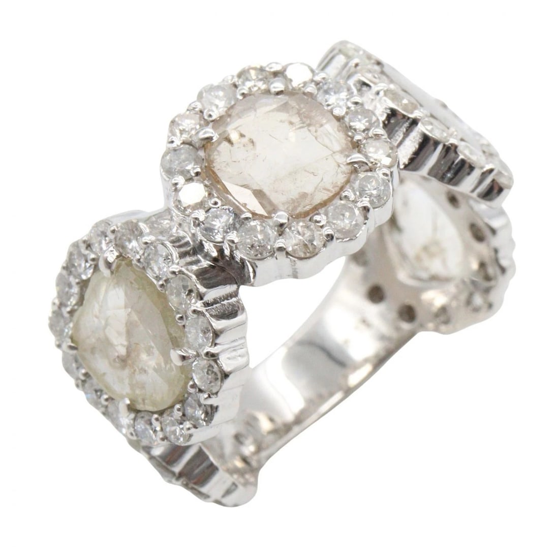 JEWELRY COLORED STONE RING 18KWG: JEWELRY Colored Stone Ring 18KWG Brand: JEWELRY Type/Style: Ring Material: K18WG?White Gold?, Color: Silver Size: US size 6 Accessories: None Accessories Notice: When purchasing pre-owned