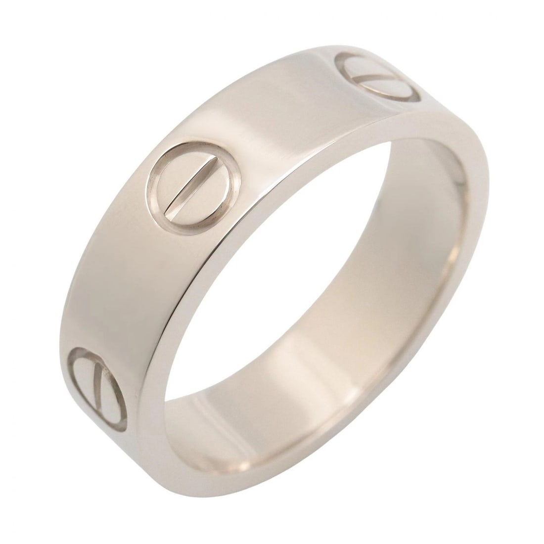 CARTIER LOVE RING 18KWG WHITE GOLD: CARTIER Love Ring 18KWG White Gold Brand: CARTIER Type/Style: Ring Material: K18WG?White Gold?, Color: Silver Size: US size 7.5 Accessories: None Accessories Notice: When purchasing pre-ow