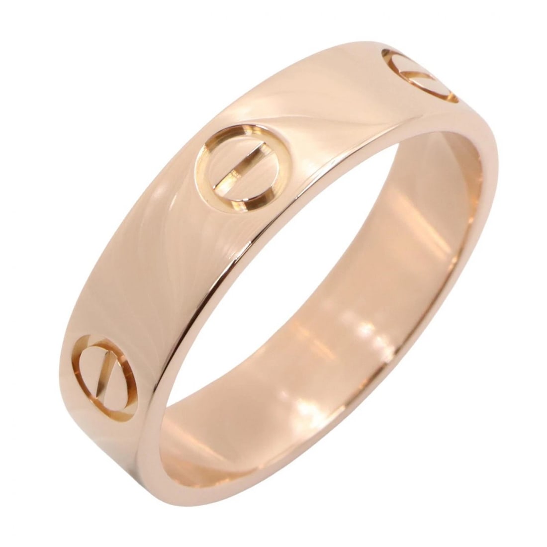 CARTIER LOVE RING 18KRG PINK ROSE GOLD: CARTIER Love Ring 18KRG Pink Rose Gold Brand: CARTIER Type/Style: Ring Material: K18PG?Rose Gold?, Color: Gold Size: US size 9.5 Accessories: None Accessories Notice: When purchasing pre-owned goods,