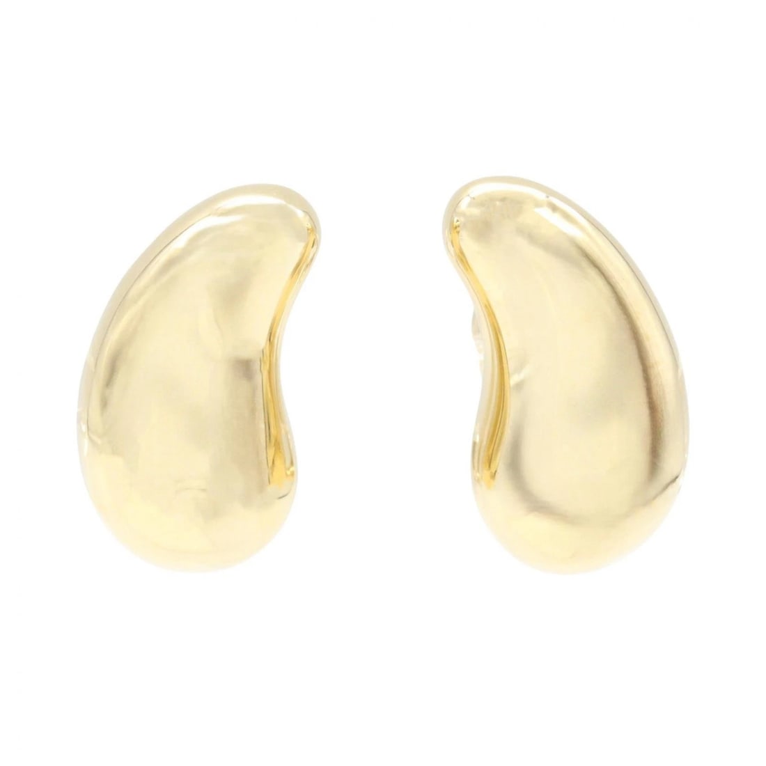 TIFFANY?CO BEAN EARRING 18KYG: TIFFANY?CO Bean Earring 18KYG Brand: TIFFANY?CO Type/Style: Earring Material: K18 (Yellow Gold), Color: Gold Size: Size 20mm x 11mm(0.8" x 0.4") Accessories: None Accessories Notice: When