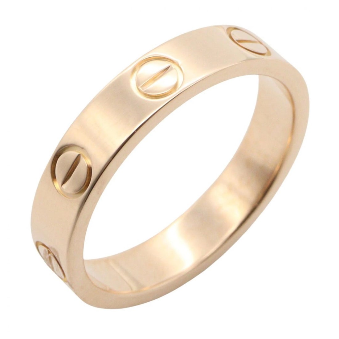CARTIER MINI LOVE RING 18KPG PINK ROSE GOLD: CARTIER Mini Love Ring 18KPG Pink Rose Gold Brand: CARTIER Type/Style: Ring Material: K18PG?Rose Gold?, Color: Gold Size: US size 4.75 Accessories: None Accessories Notice: When purchasing pre-owned