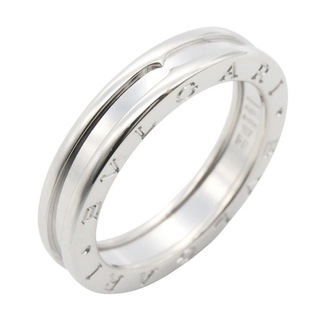 BVLGARI B-ZERO1 RING 1 BAND 18KWG: BVLGARI B-zero1 Ring 1 band 18KWG Brand: BVLGARI Type/Style: Ring Material: K18WG?White Gold?, Color: Silver Size: Us size 8.75 Accessories: None Accessories Notice: When purchasing pre-ow