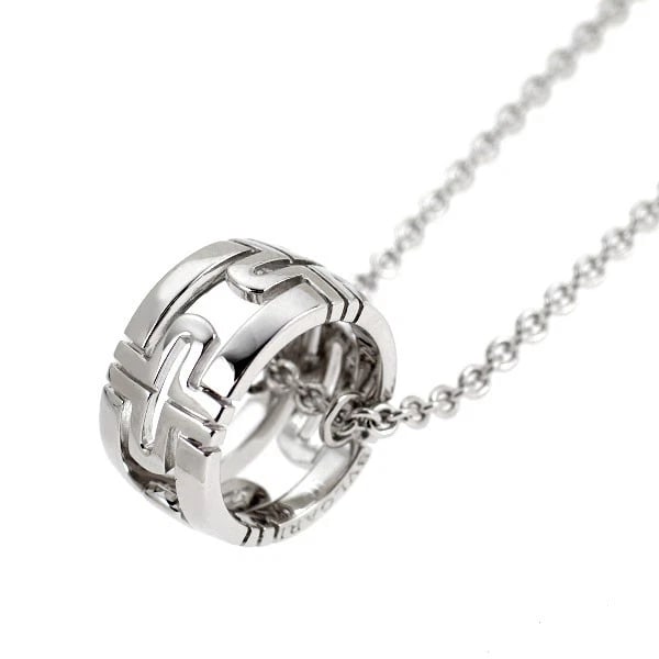 BULGARI K18WG PENDANT NECKLACE: Bulgari K18WG Pendant Necklace Brand: Bvlgari Type/Style: pendant necklace Material: K18WG, Color: WG Size: Chain Length 46cm Accessories: None Accessories Notice: When purchasing pre-owned goods,