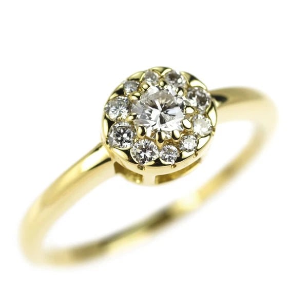 K18YG DIAMOND RING: K18YG Diamond Ring Brand: None Type/Style: Ring Material: K18YG, Main Stone Natural Color: YG Size: 6 US Accessories: None Accessories Notice: When purchasing pre-owned goods, please refer to the