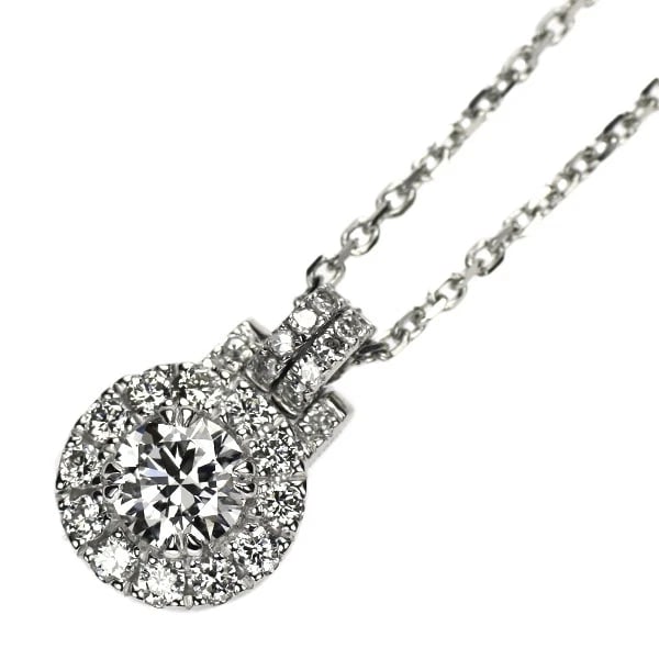 PT950 DIAMOND PENDANT NECKLACE: Pt950 diamond pendant necklace Brand: None Type/Style: pendant necklace Material: Pt900, Main Stone Natural Color: Pt Size: Chain Length 45.5cm Accessories: None Accessories Notice: When purchasing