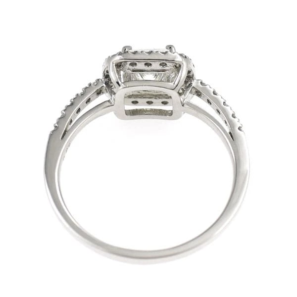 PT900 PRINCESS CUT DIAMOND RING - 2