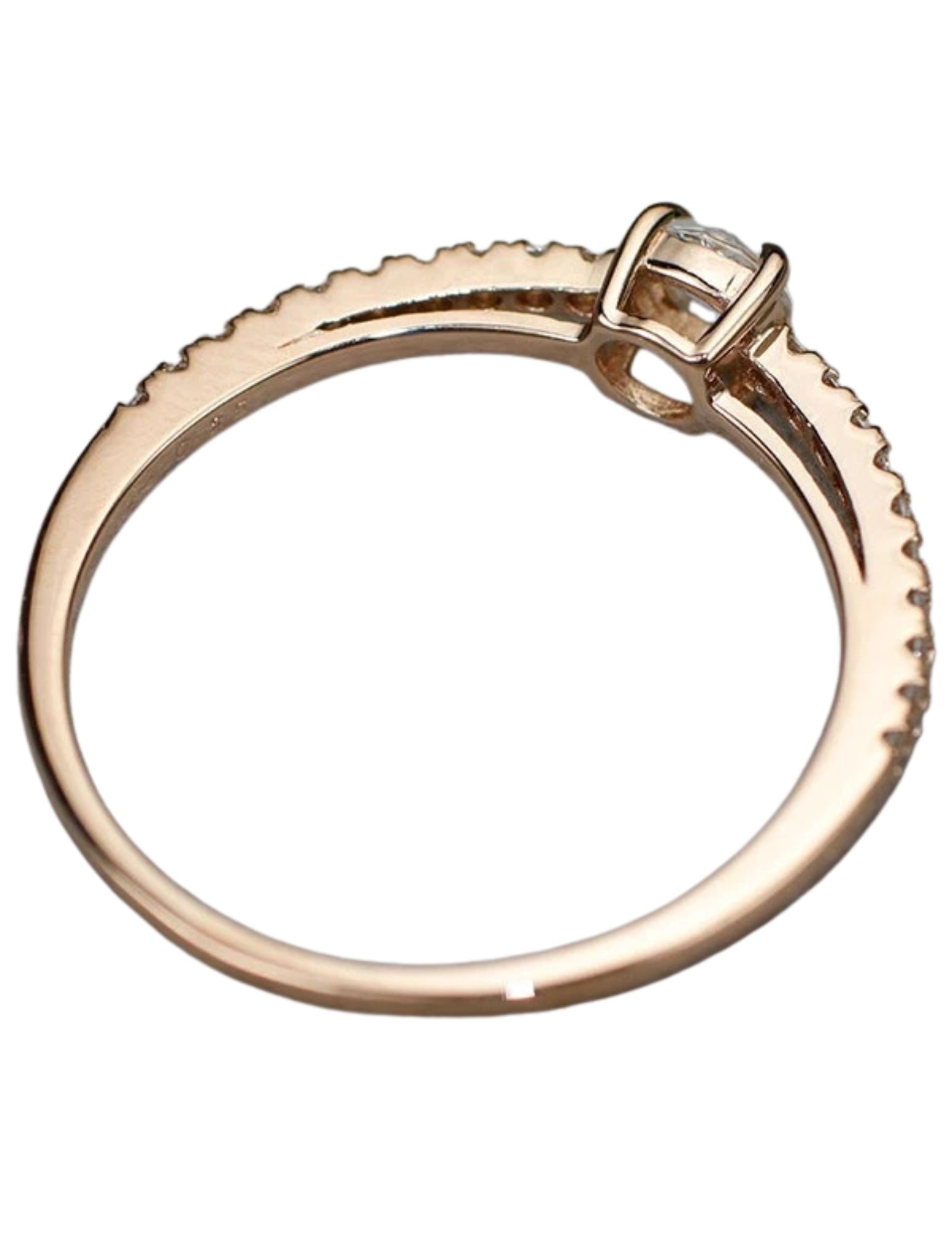 K18PG ROSE CUT DIAMOND RING - 3