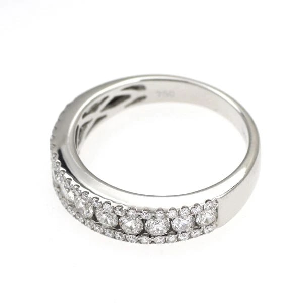 K18WG DIAMOND RING - 2