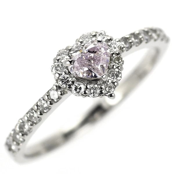 PT900 HEART SHAPE NATURAL PINK DIAMOND RING: Pt900 Heart Shape Natural Pink Diamond Ring Brand: None Type/Style: Ring Material: Pt900, Main Stone Natural Color: Pt Size: 6 US Accessories: None Accessories Notice: When purchasing pre-owned