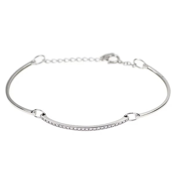 ROSE VIFF K18WG DIAMOND BRACELET: Rose Viff K18WG Diamond Bracelet Brand: None Type/Style: bracelets Material: K18WG, Main Stone Natural Color: WG Size: Chain Length 17.5cm Length/Width/Diameter 1.7 Accessories: None Accessories