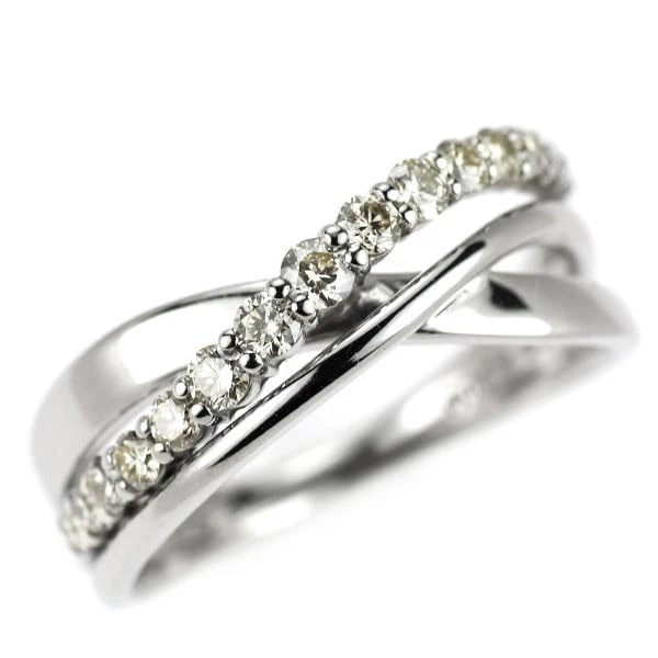 PT900 DIAMOND RING: Pt900 diamond ring Brand: None Type/Style: Ring Material: Pt900, Main Stone Natural Color: None Size: 5.5 - 5.75 US Accessories: None Accessories Notice: When purchasing pre-owned goods, please refer