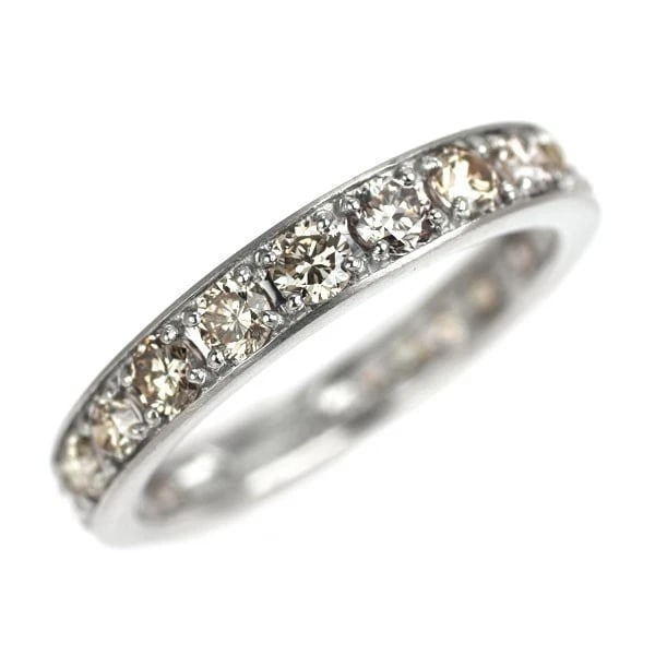 PT950 DIAMOND RING: Pt950 diamond ring Brand: None Type/Style: Ring Material: Pt900, Main Stone Natural Color: Pt Size: 5.25 US Accessories: None Accessories Notice: When purchasing pre-owned goods, please refer to the