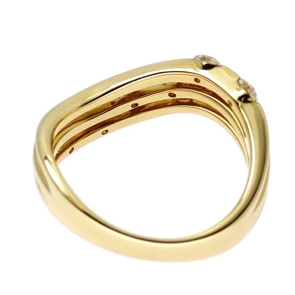 K18YG H&C DIAMOND RING - 3